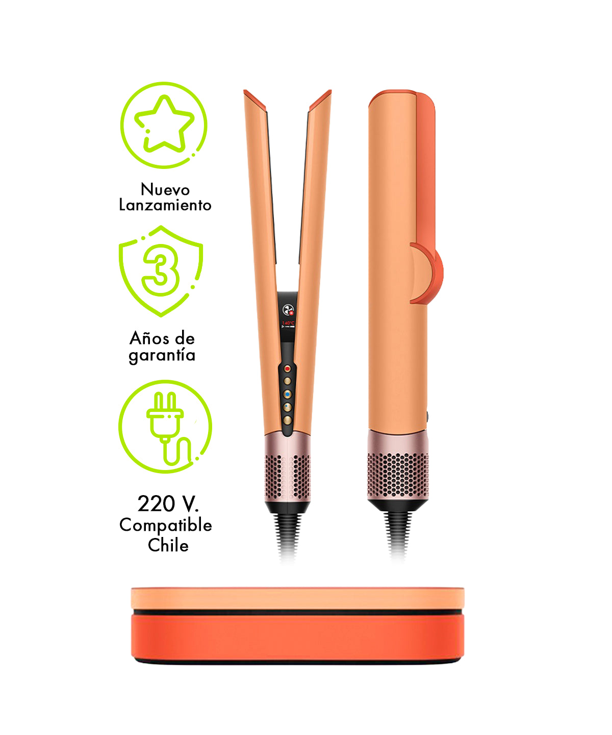 Dyson Airstrait™ Ceramic Apricot / Topaz / Edición Limitada