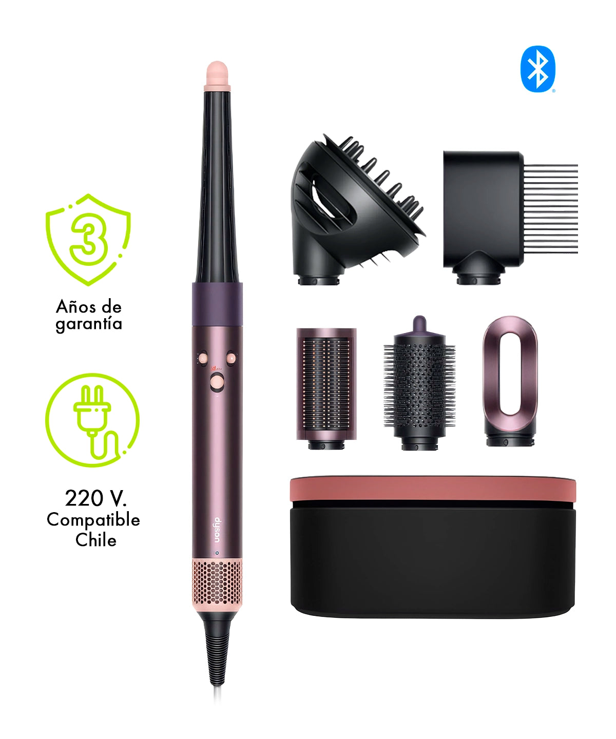 【y_314】Dyson Airwrap Dyson Airwrap i.d.™ Rizado + Muy Rizado (Jasper plum) – London