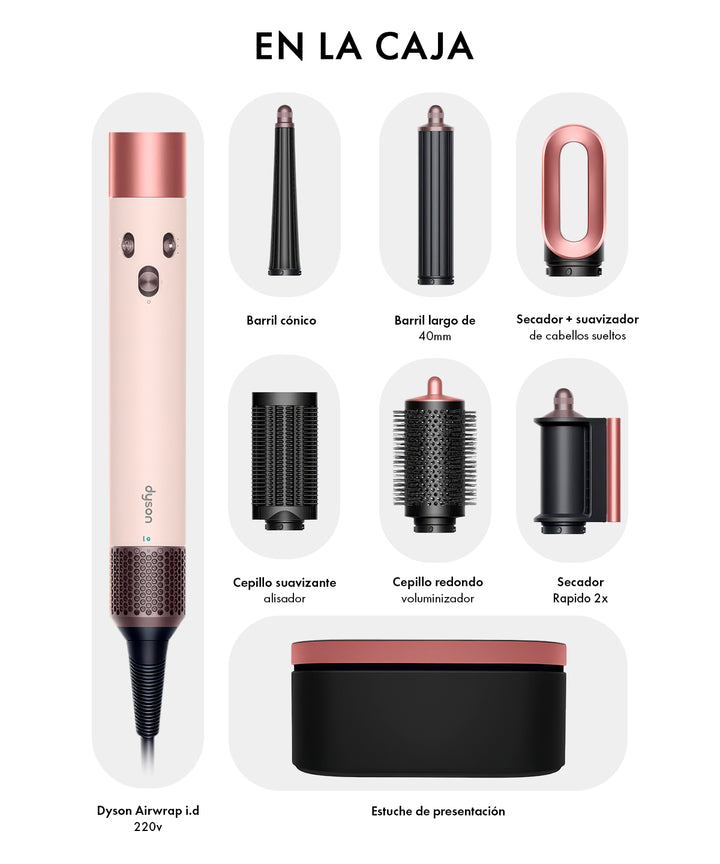 Dyson Airwrap Complete ピンク Dyson Airwrap i.d.™ - Liso + Ondulado (Ceramic Pink / Rose Gold