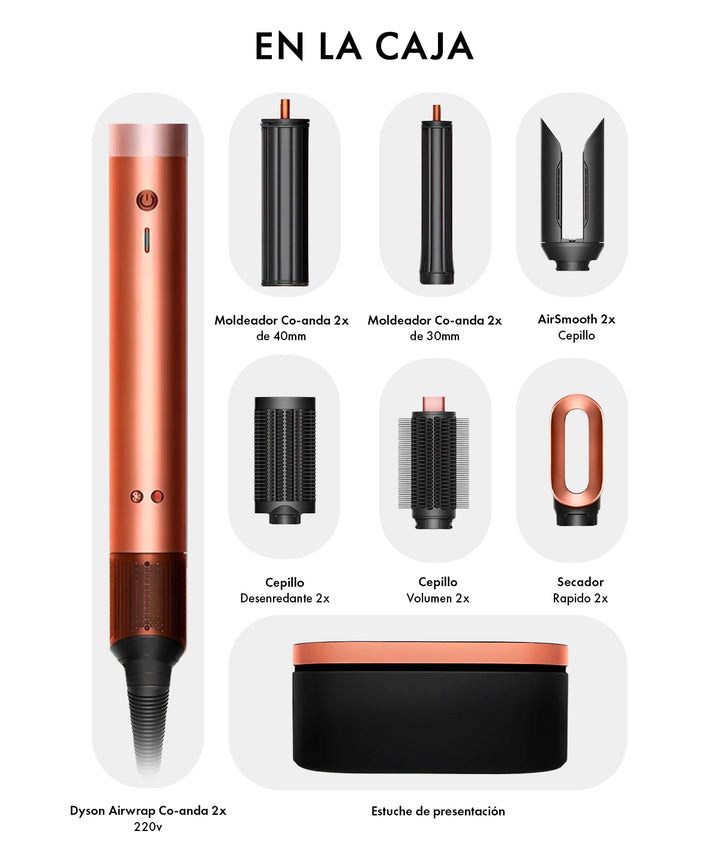 Dyson Airwrap™ Coanda 2x™ – Liso + Ondulado (Amber Silk) – London