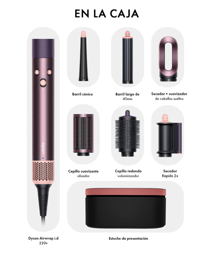 Dyson Airwrap i.d.™ - Liso + Ondulado (Jasper Plum) – London