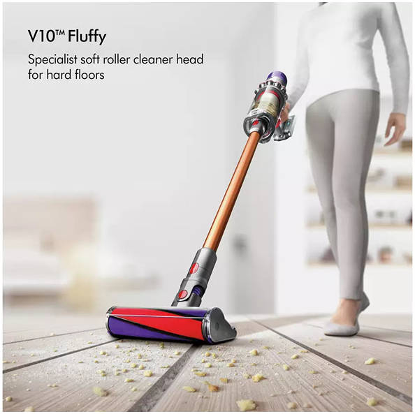 Aspiradora sin cables Dyson V10™ Total Clean (Níquel/Negro