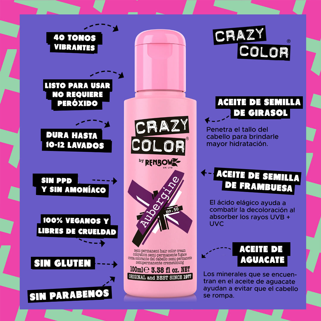 CRAZY COLOR AUBERGINE – London Professional Beauty